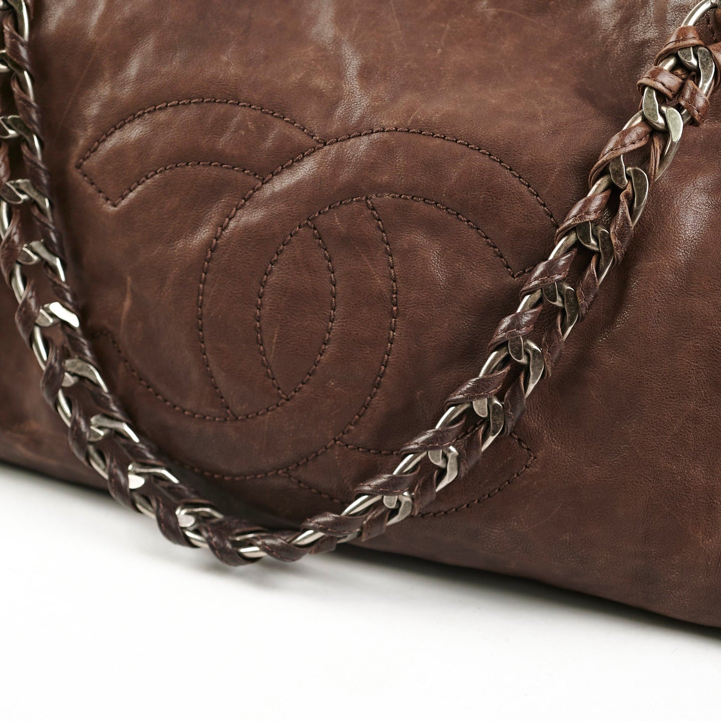 Chanel  Brown Leather Tote - Series 10