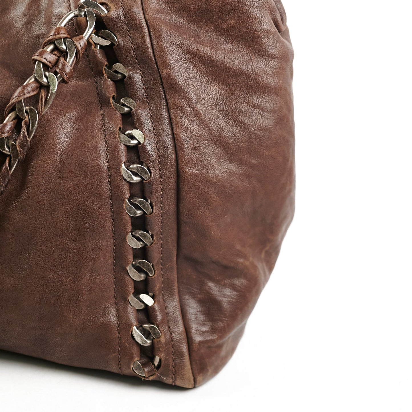 Chanel  Brown Leather Tote - Series 10