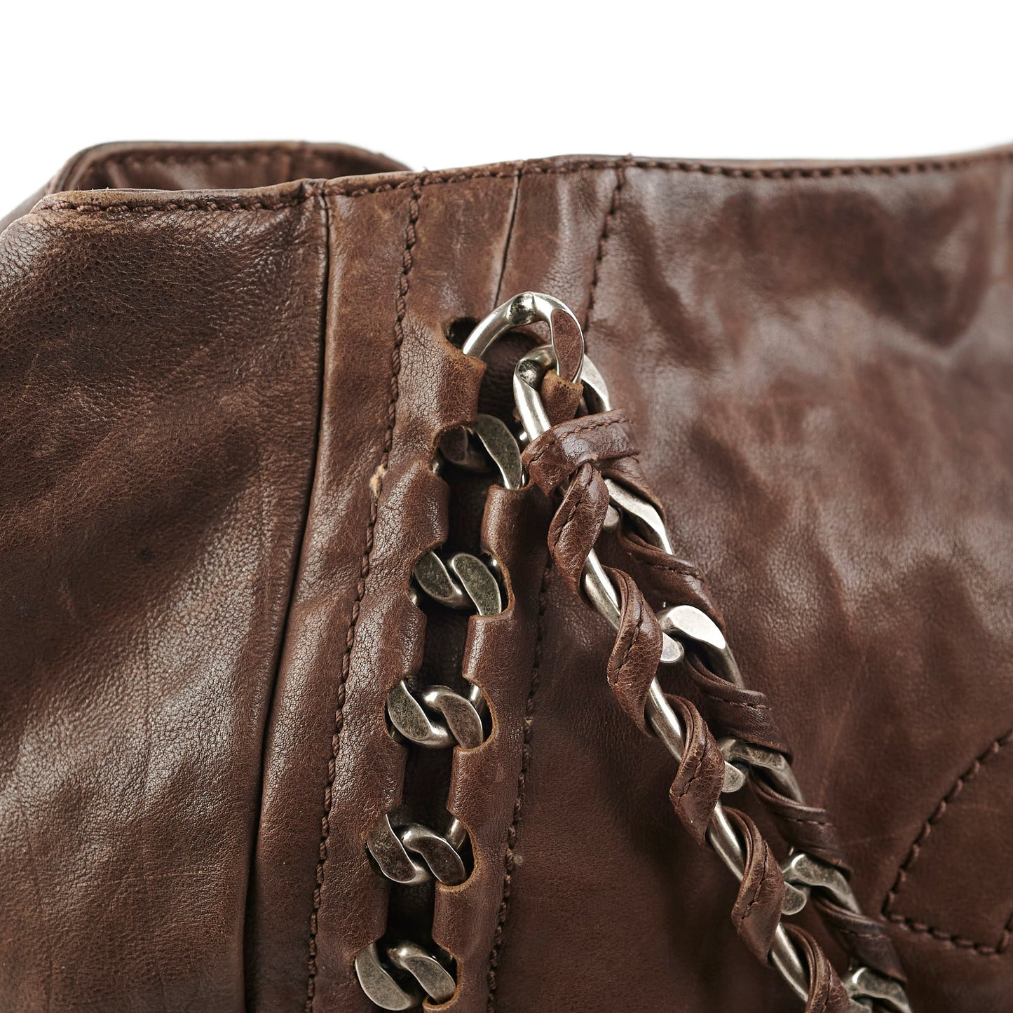 Chanel  Brown Leather Tote - Series 10