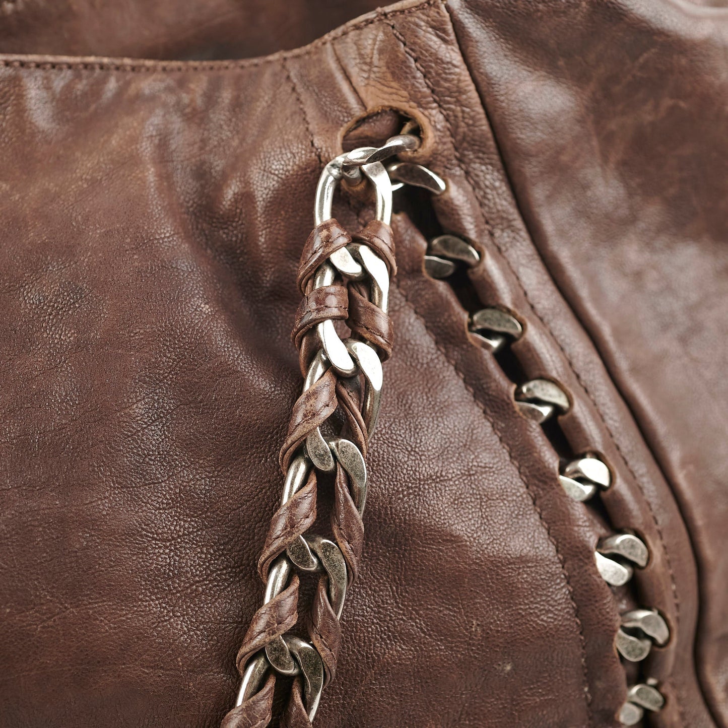 Chanel  Brown Leather Tote - Series 10