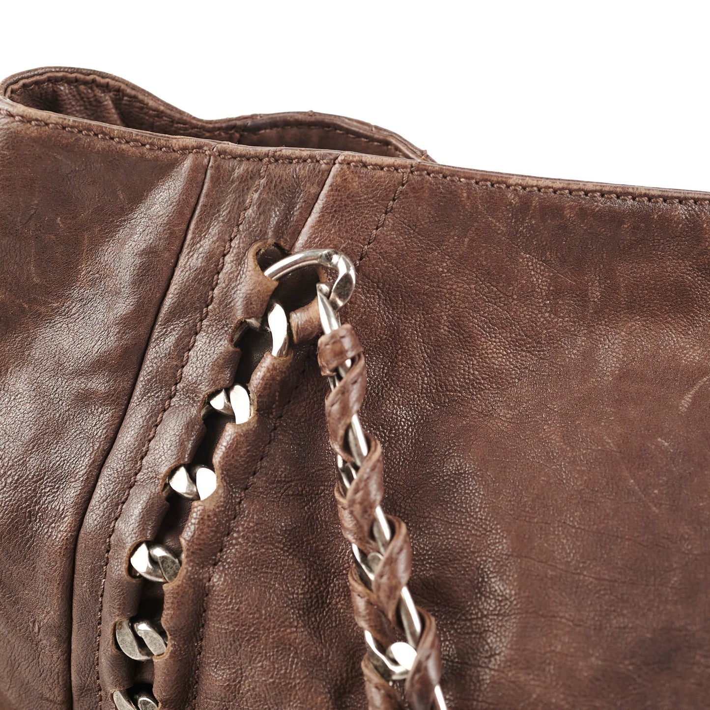 Chanel  Brown Leather Tote - Series 10