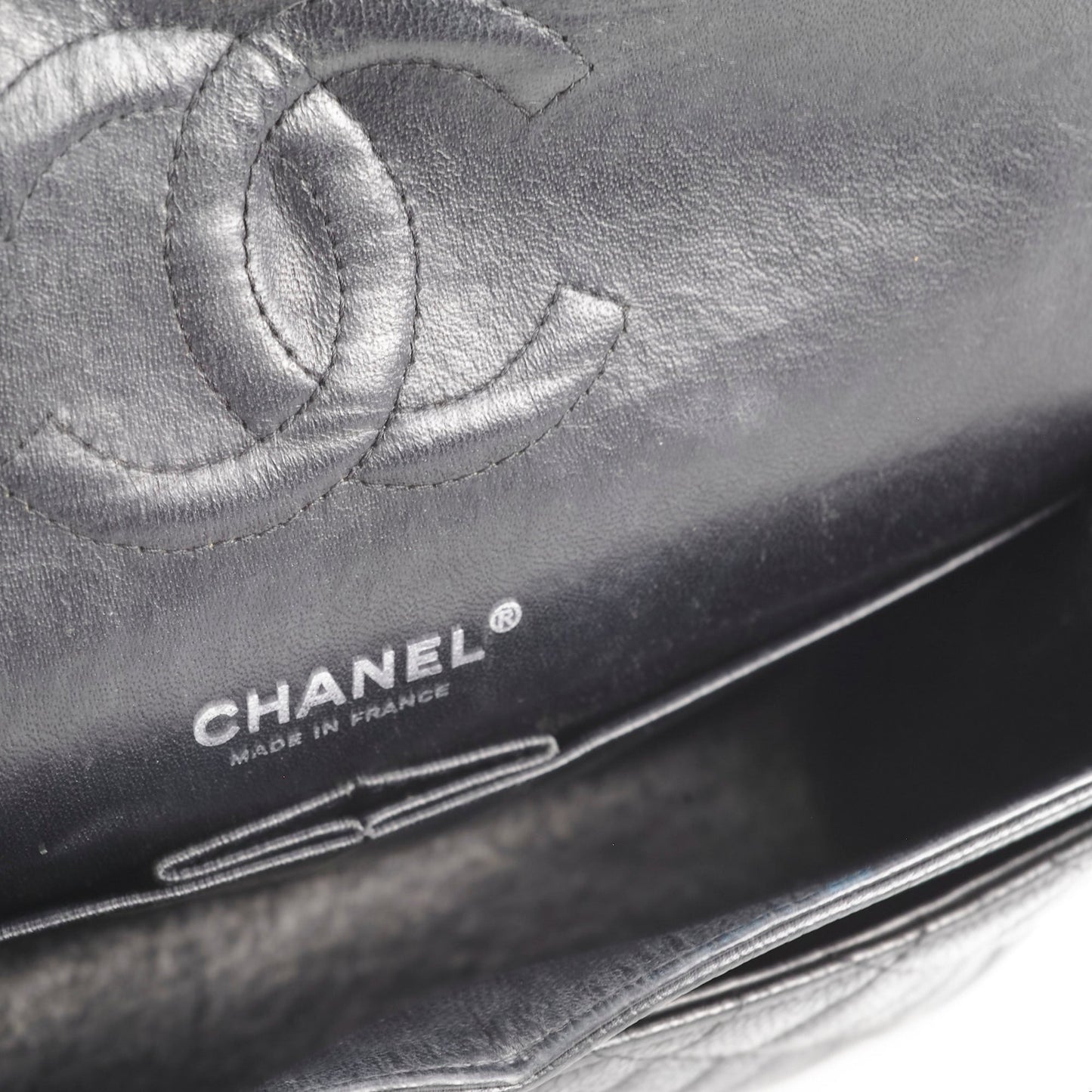 Chanel Classic Flap Medium/Large M/L Caviar Black- Series 13