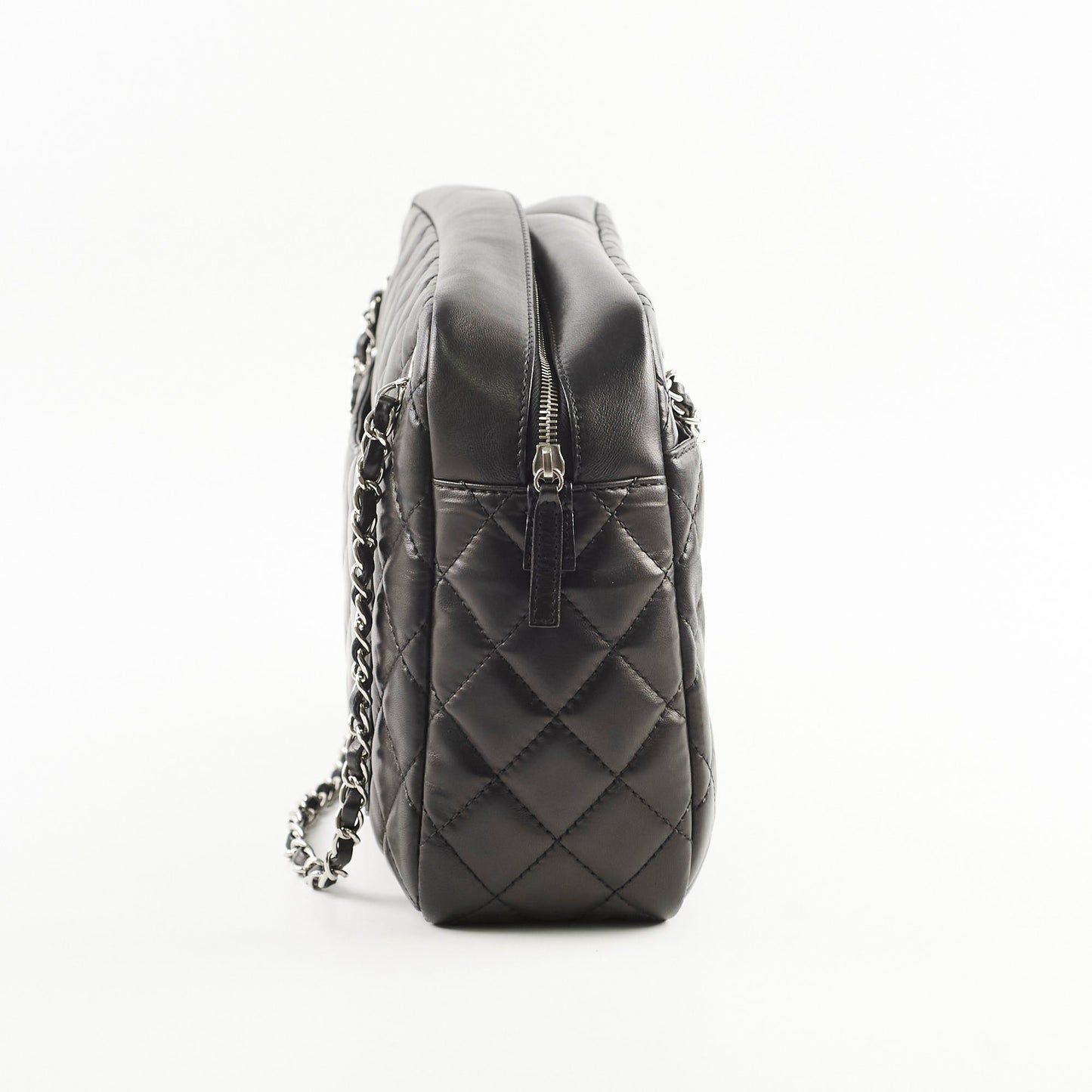 Chanel  Bowling Bag Black Lambskin - Series 12