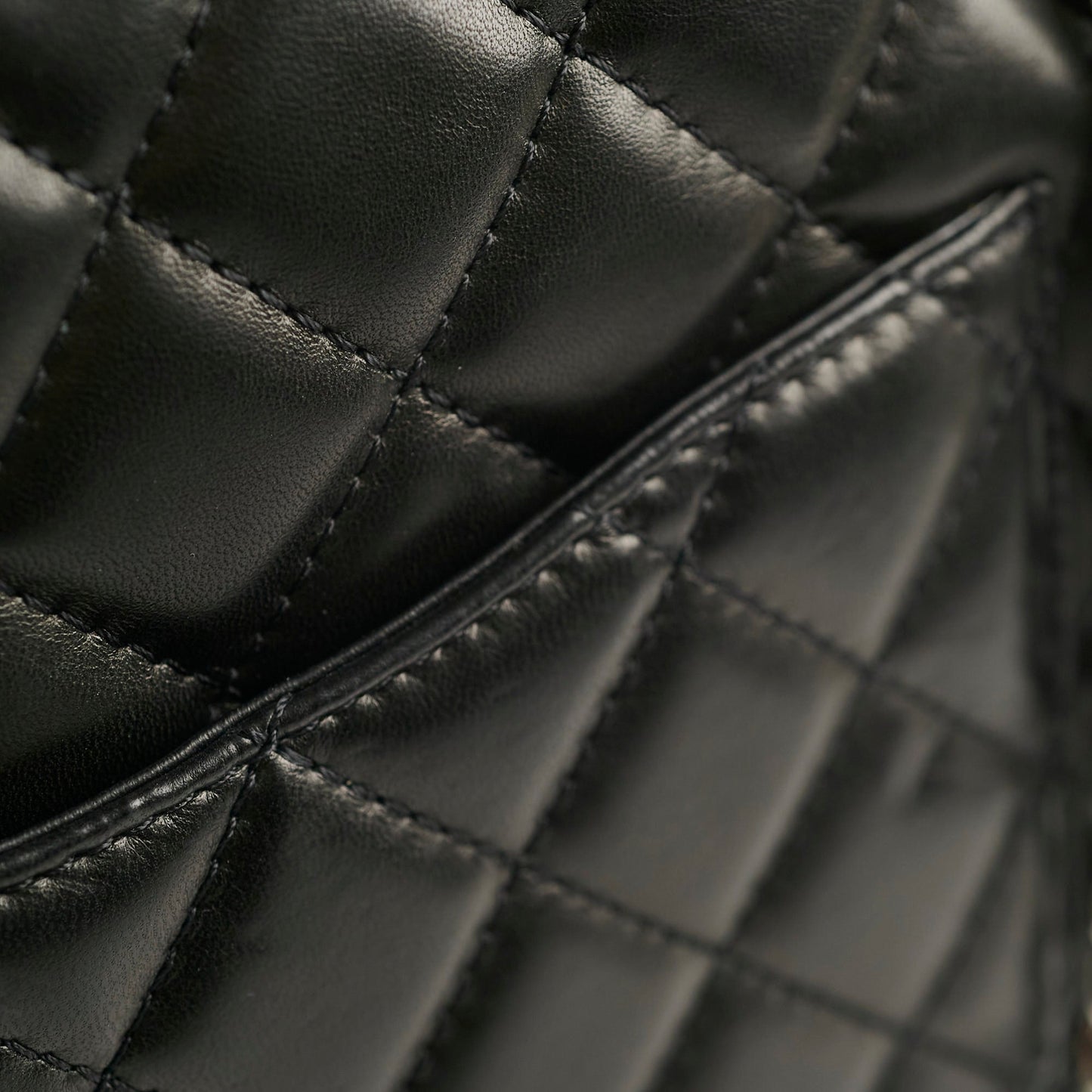 Chanel  Bowling Bag Black Lambskin - Series 12