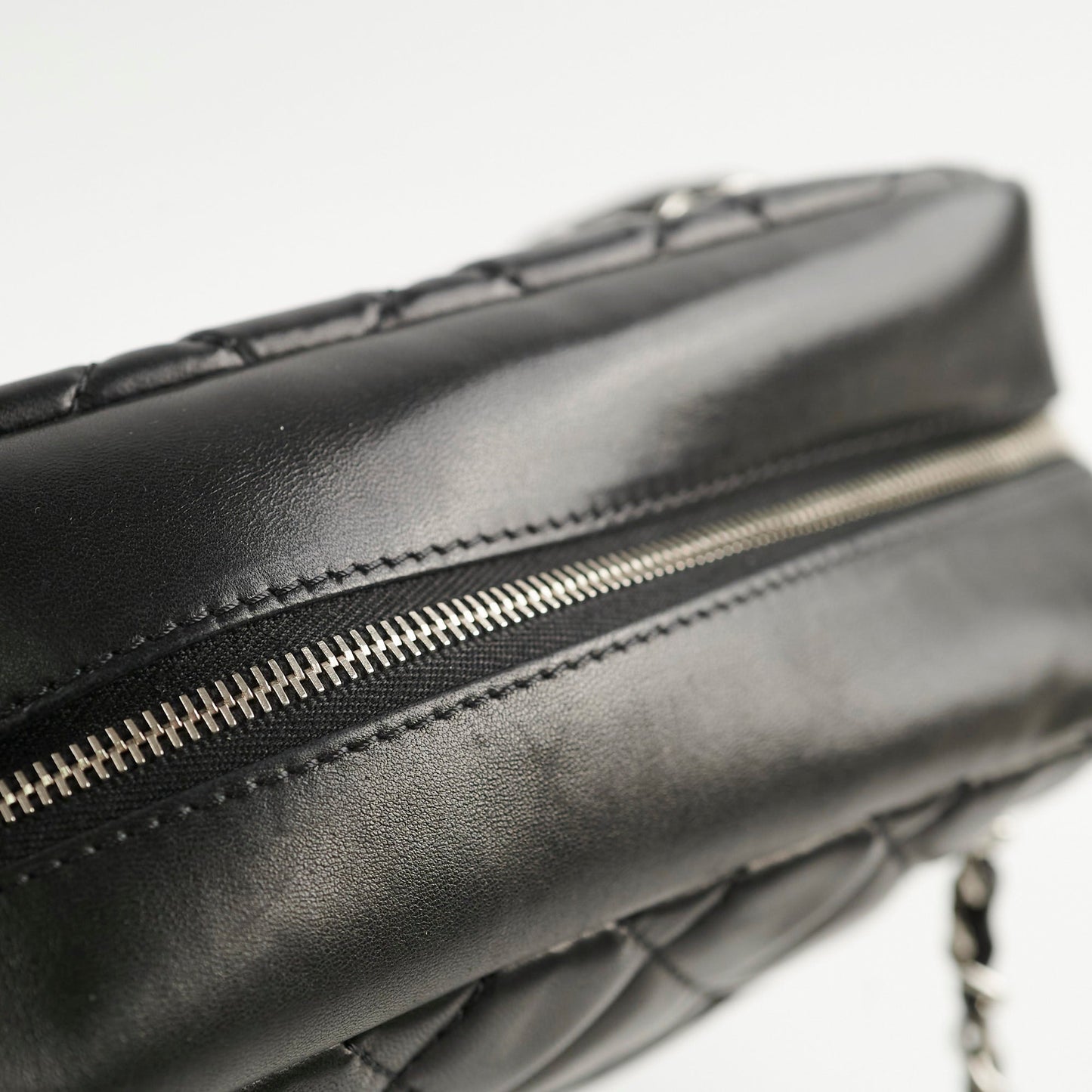 Chanel  Bowling Bag Black Lambskin - Series 12