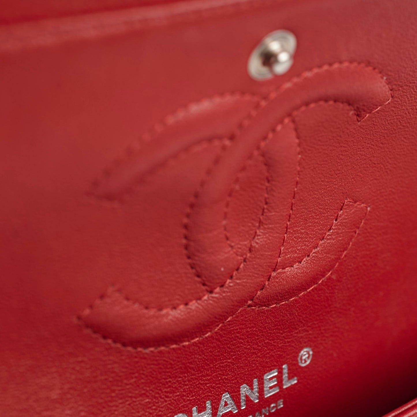Chanel Classic Medium/Large M/L Caviar Red - Series 18