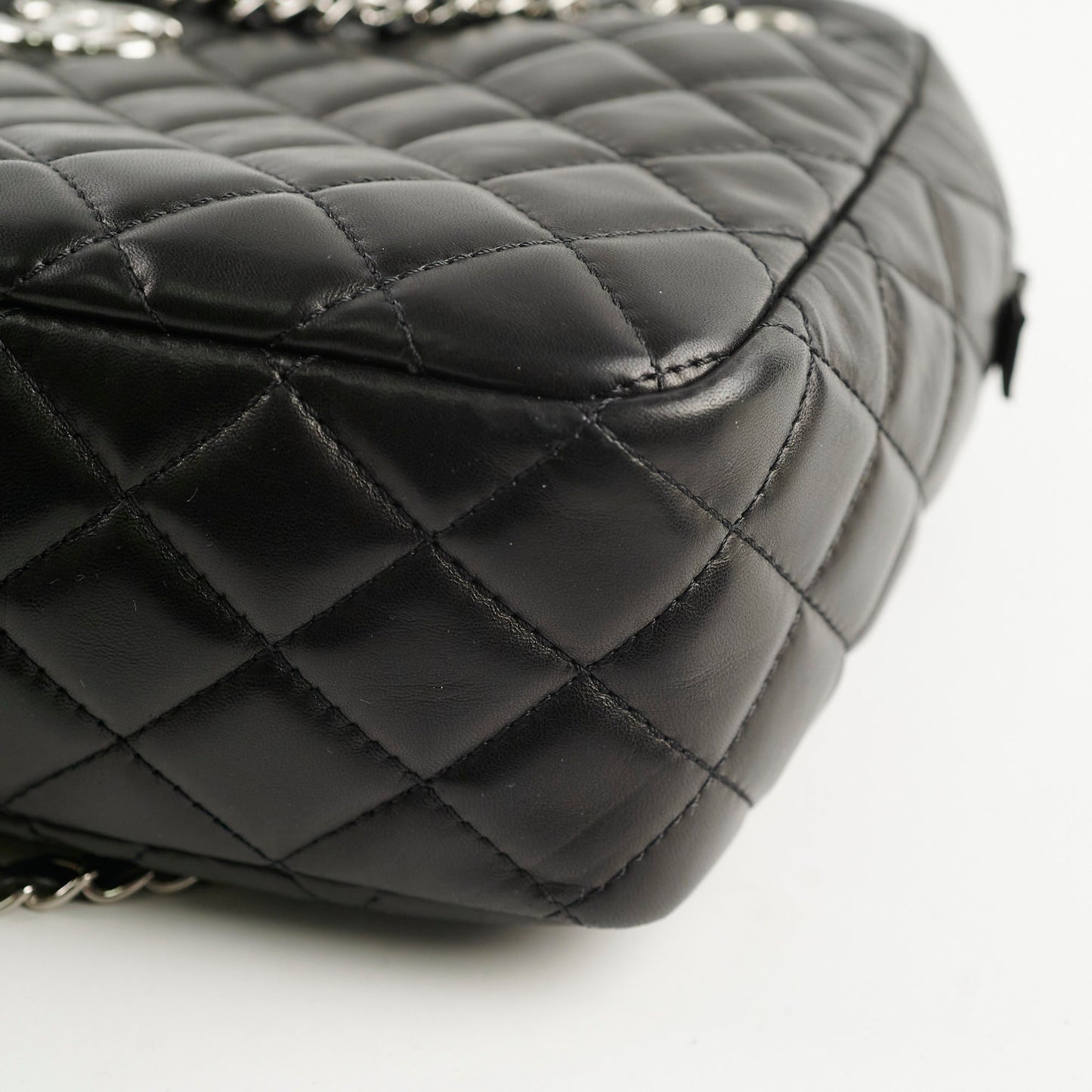 Chanel  Bowling Bag Black Lambskin - Series 12