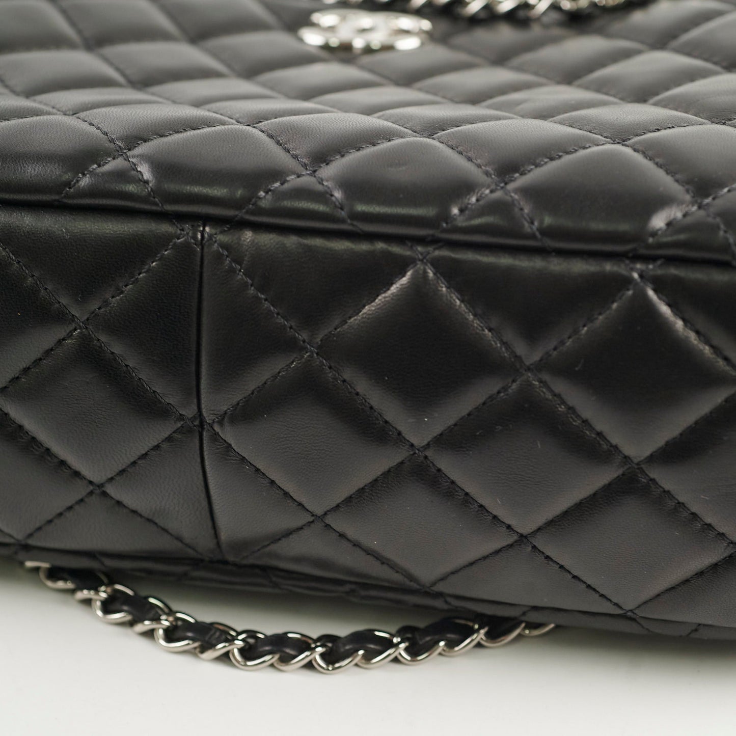 Chanel  Bowling Bag Black Lambskin - Series 12