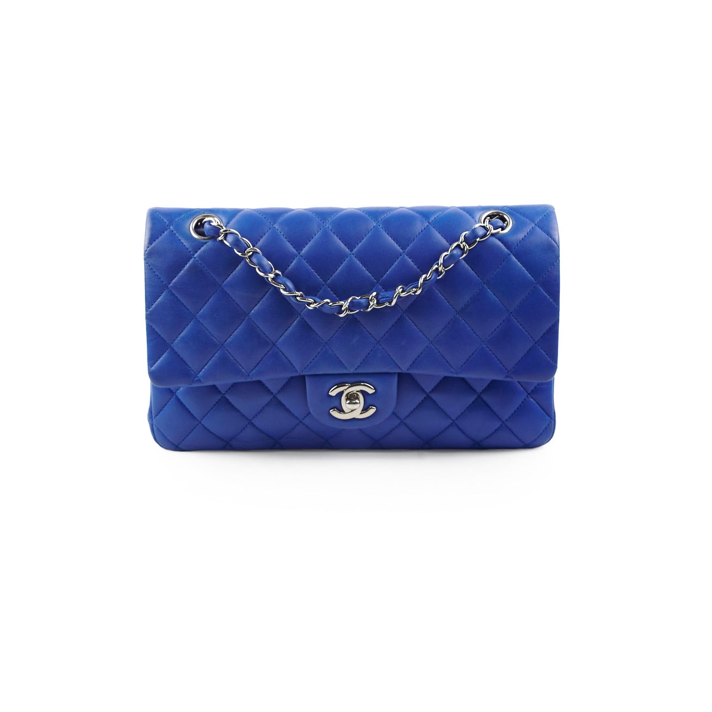 Chanel Classic Flap Medium/Large M/L Lambskin Dark Blue