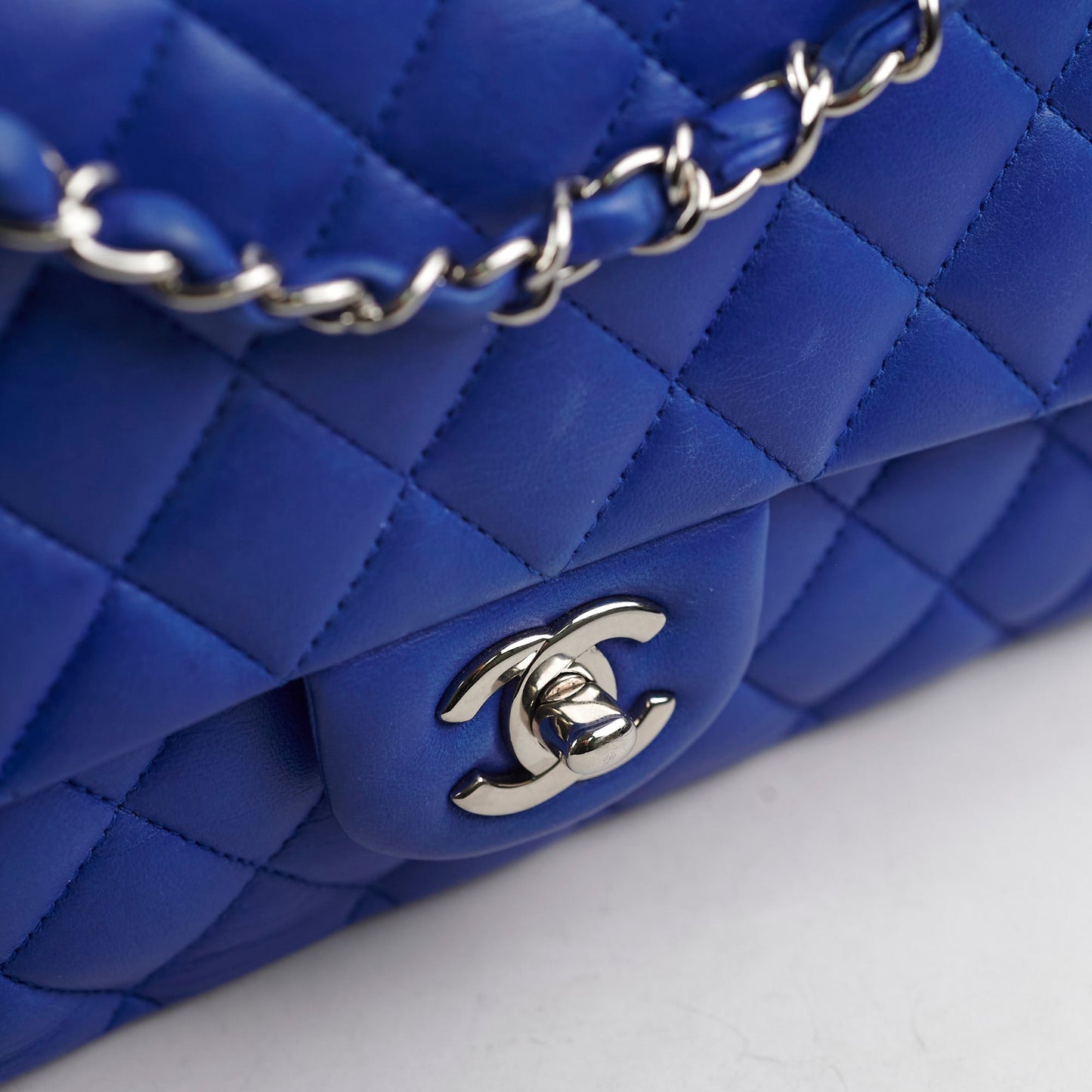 Chanel Classic Flap Medium/Large M/L Lambskin Dark Blue