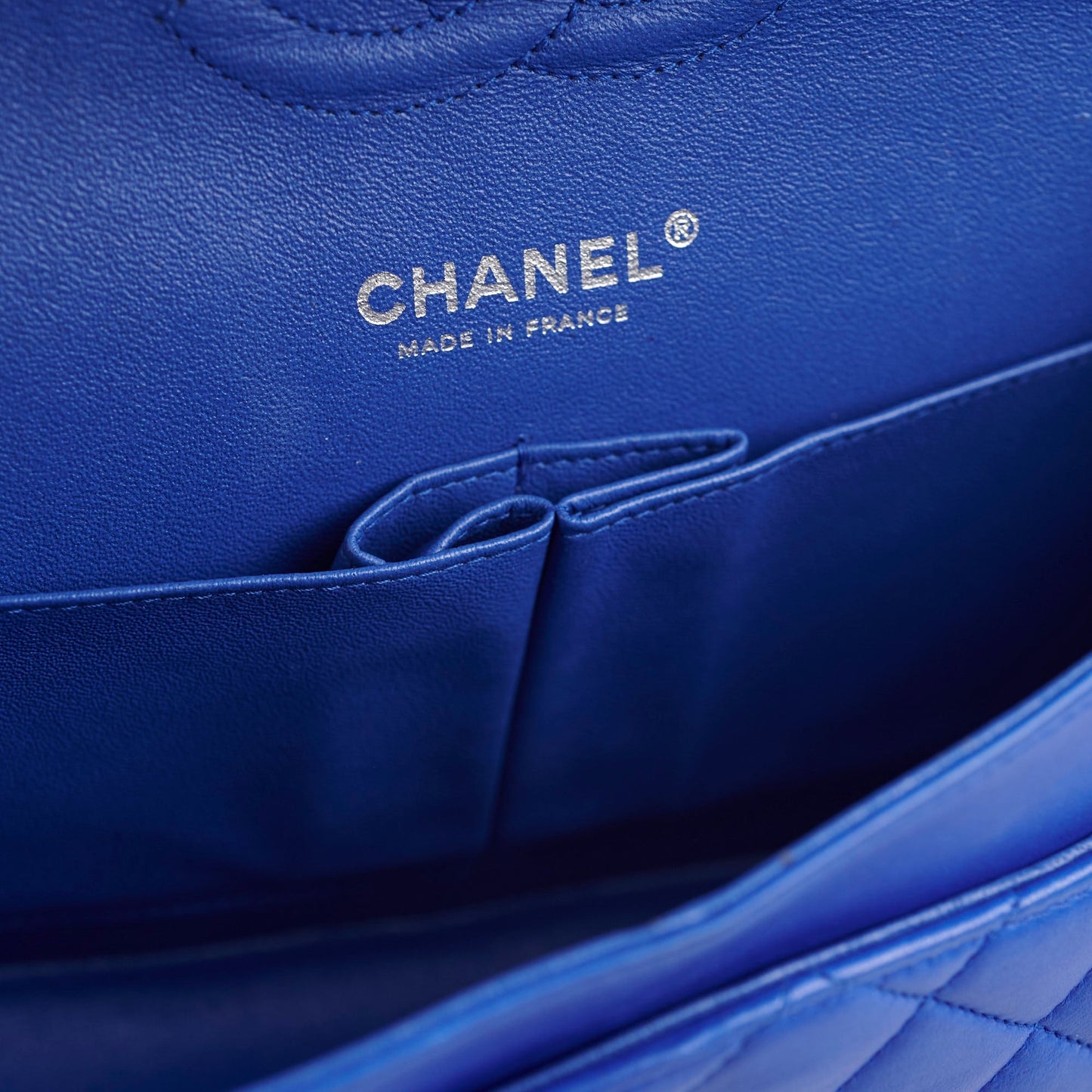 Chanel Classic Flap Medium/Large M/L Lambskin Dark Blue