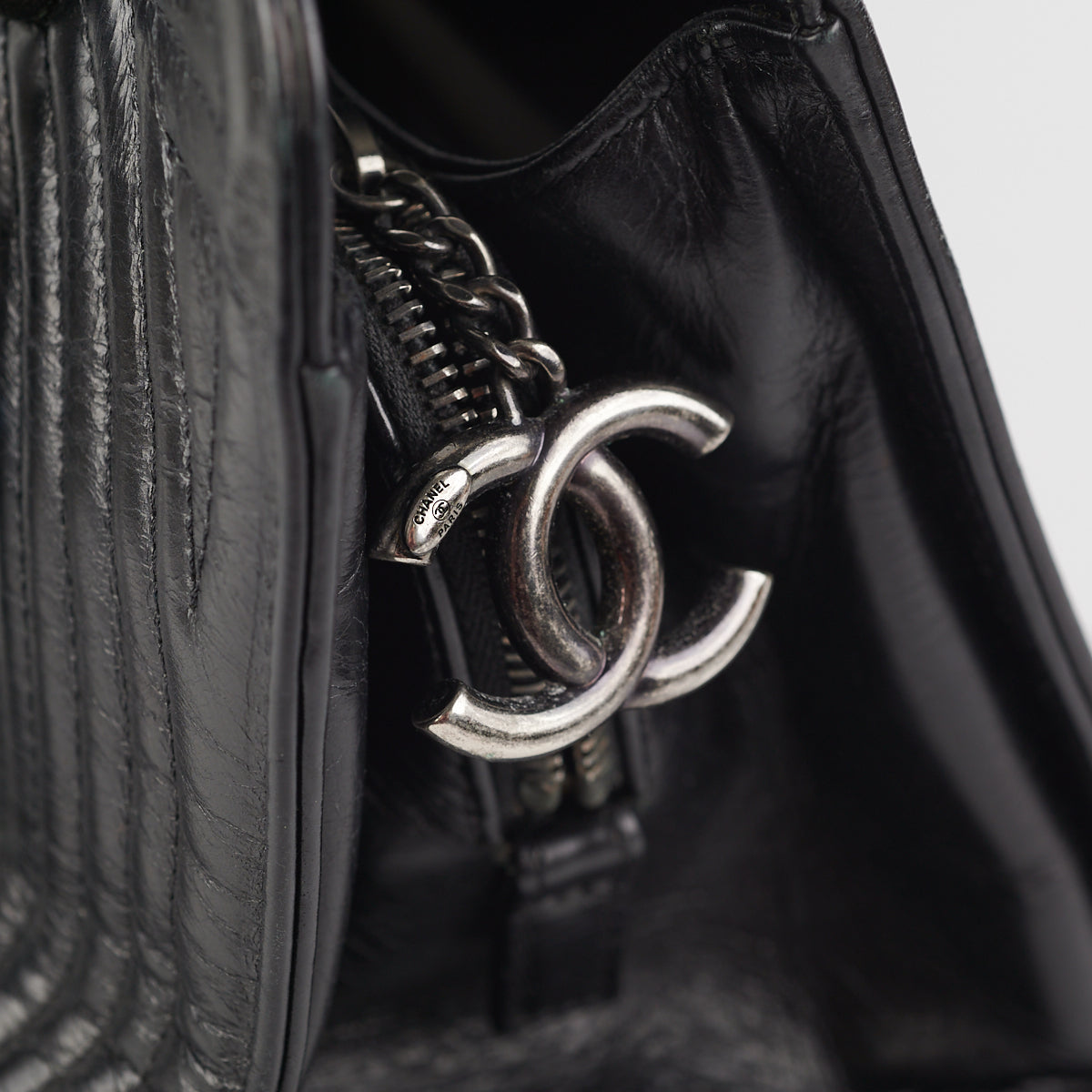 Chanel Korean Garden Shopping Tote Black