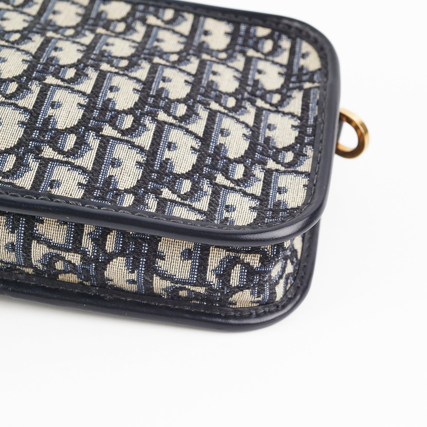 Christian Dior Oblique Navy Pouch
