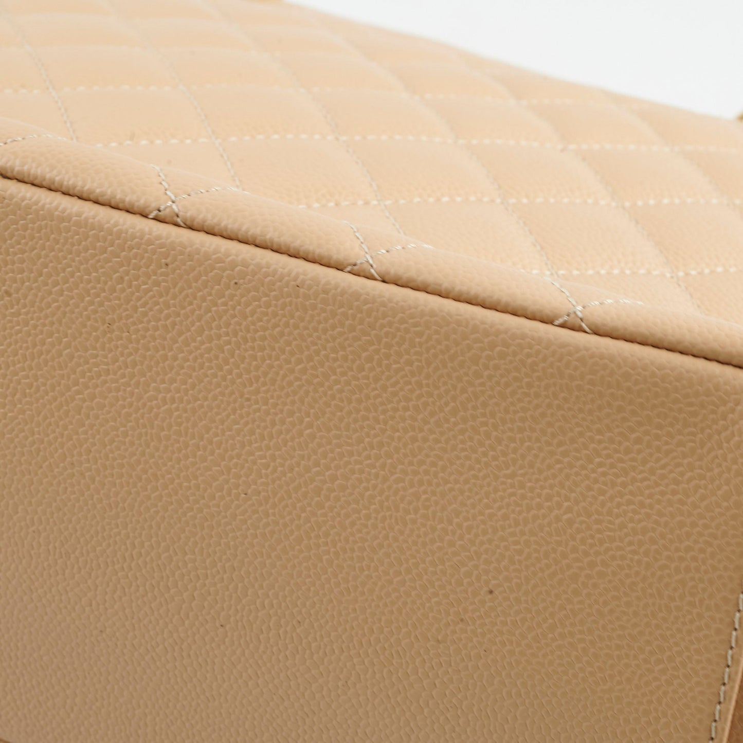 Chanel GST Caviar Beige Shoulder Bag - Series 20