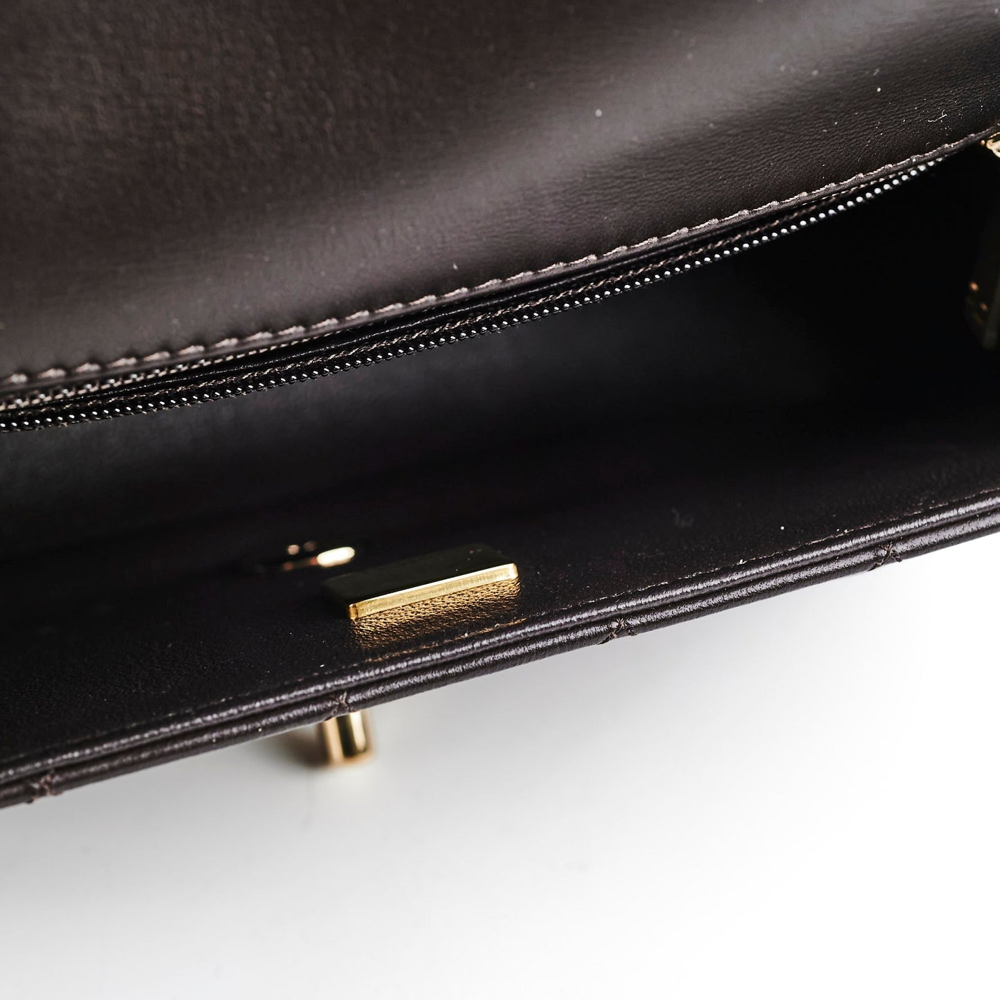 Chanel Mini Rectangular Dark Chocolate Microchip HOLD