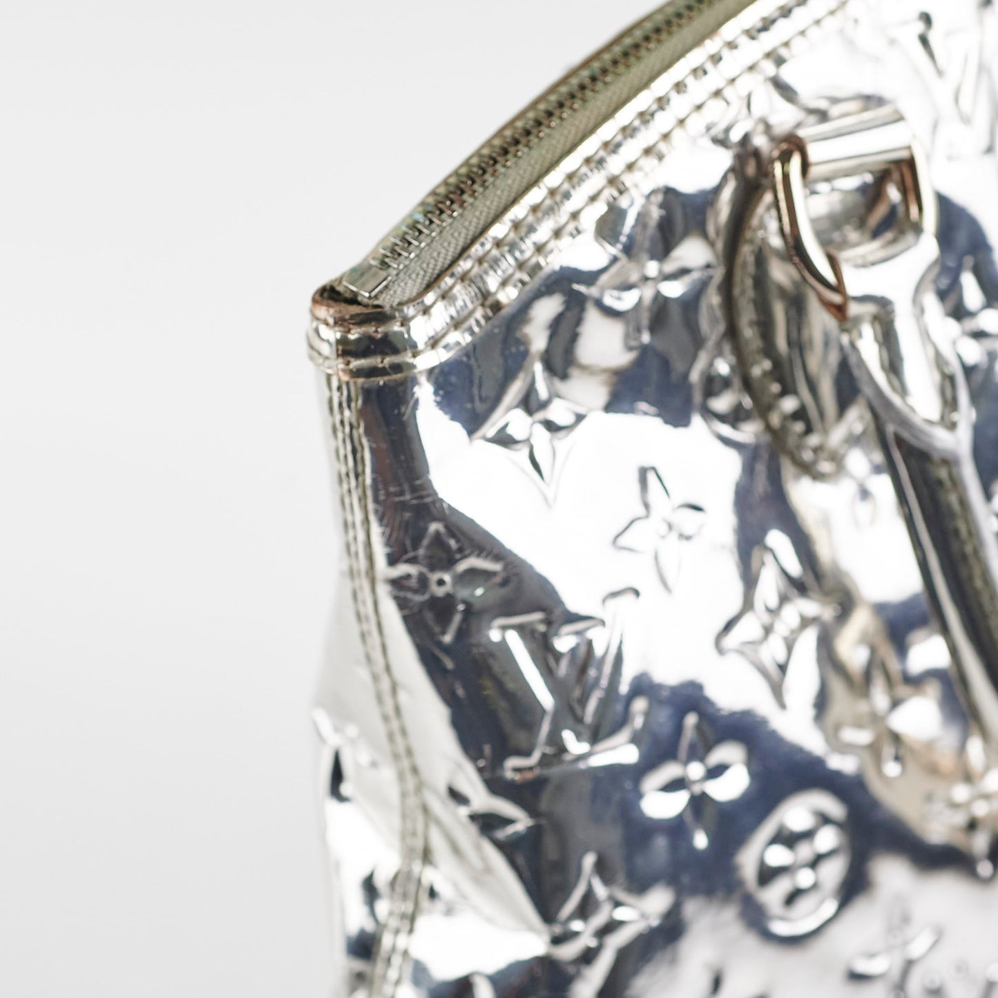 Louis Vuitton Silver Mirror Lock It Bag