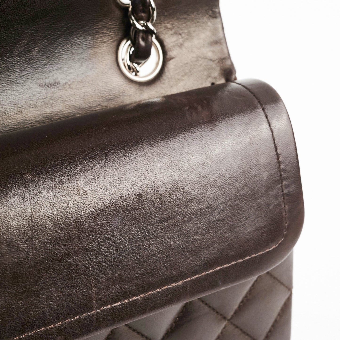 Chanel Medium/Large Classic Double Flap Dark Chocolate