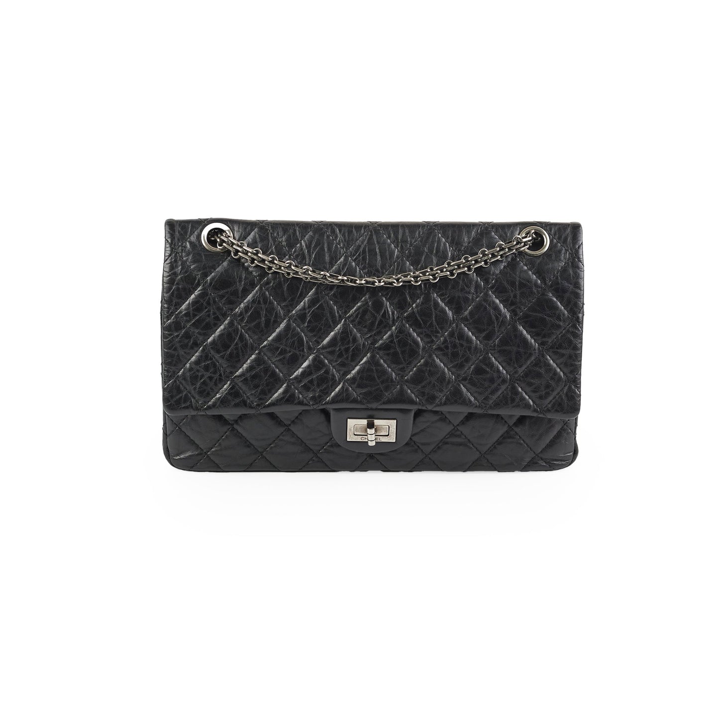 Chanel Reissue 226 Black Calfskin Shoulder Bag