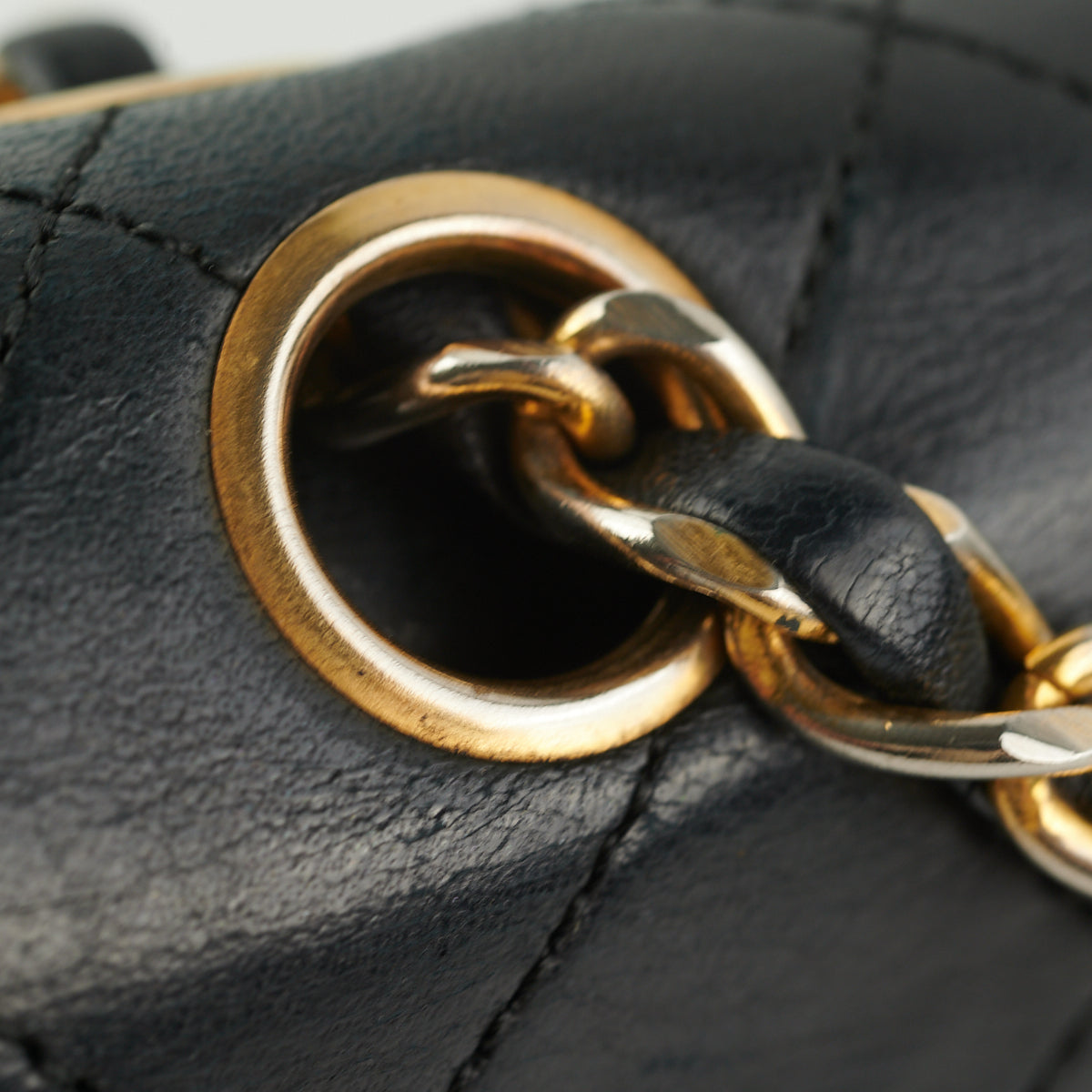 Chanel  Quilted Lambskin Medium/Large Black 24k GHW