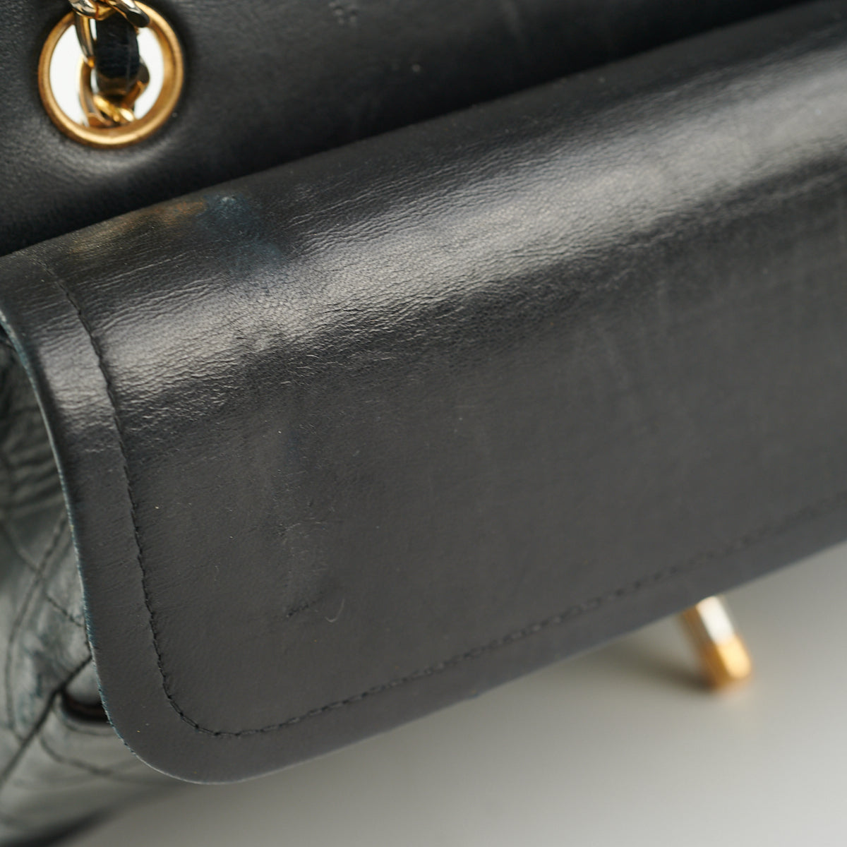 Chanel  Quilted Lambskin Medium/Large Black 24k GHW