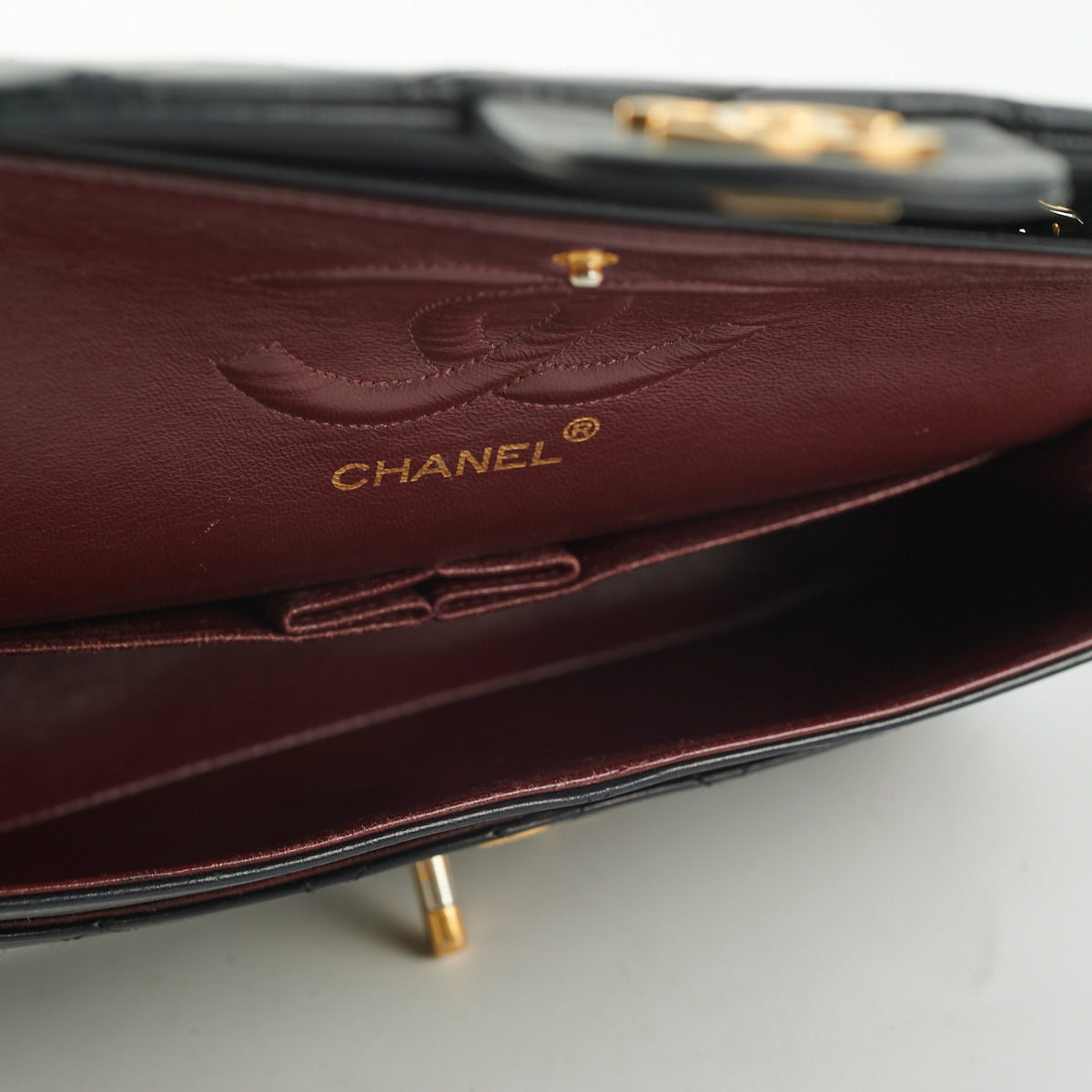 Chanel  Quilted Lambskin Medium/Large Black 24k GHW