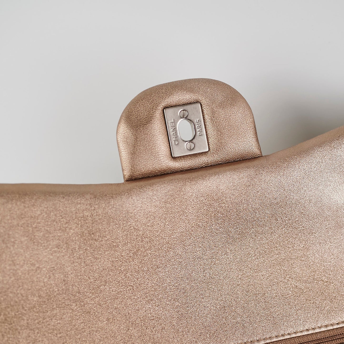 Chanel Classic Lambskin Maxi Double Flap Bronze