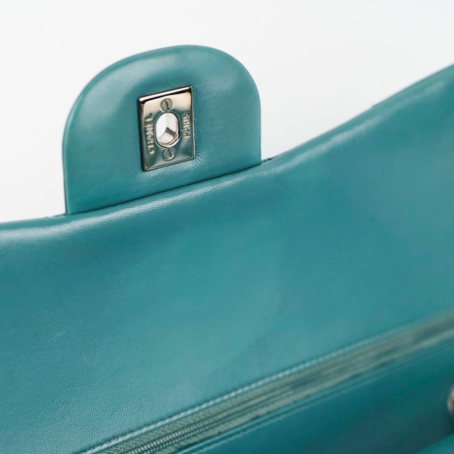 Chanel Classic Jumbo Aqua