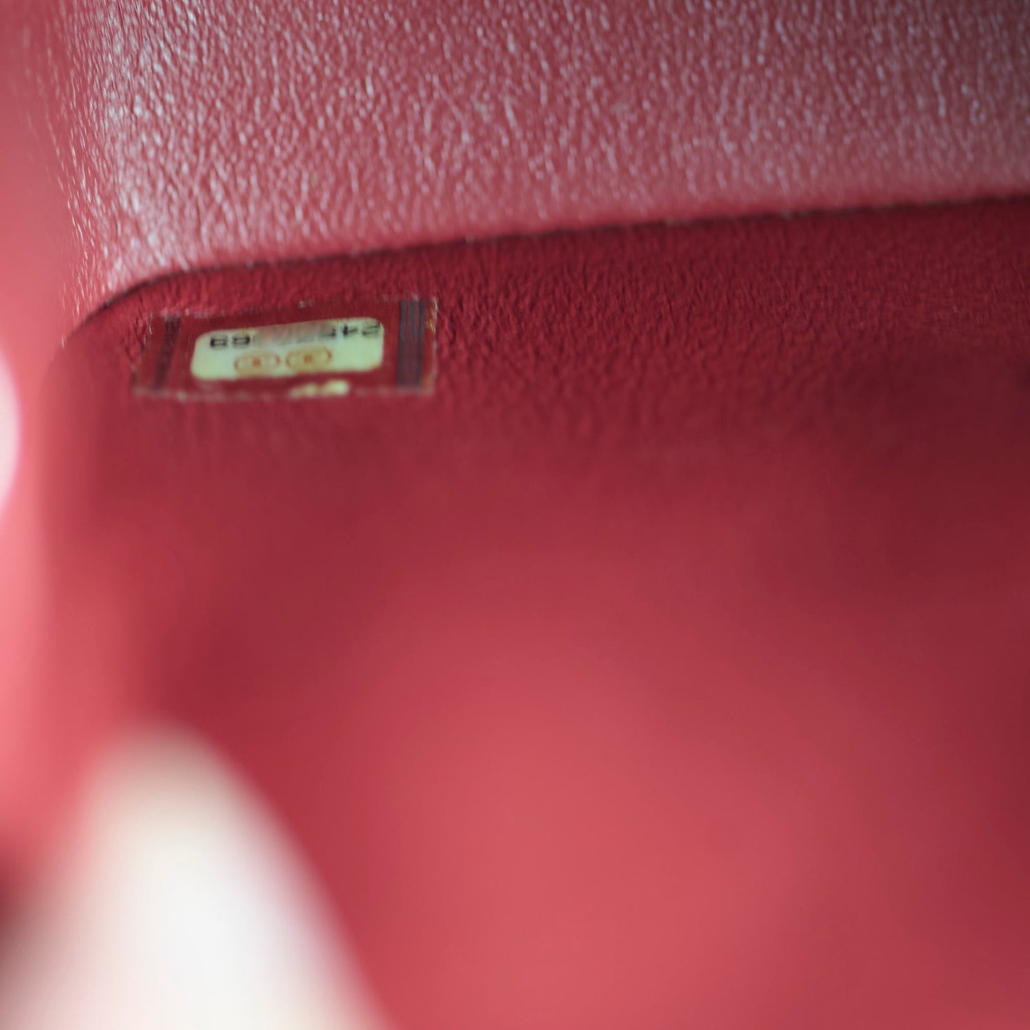 Chanel Classic Flap Square Caviar Mini Red Crossbody - Series 24