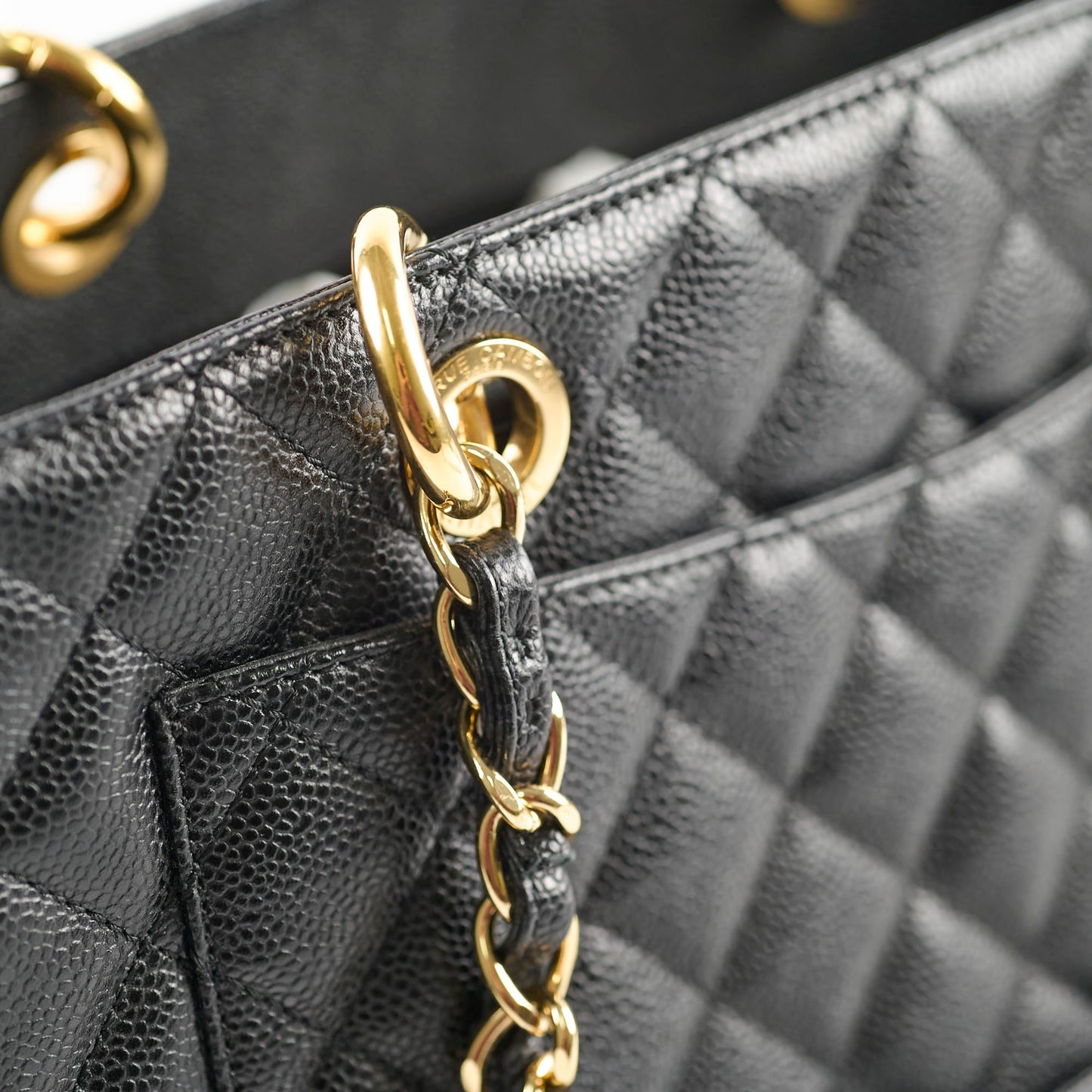 Chanel Grand Shopping Tote GST Caviar Black