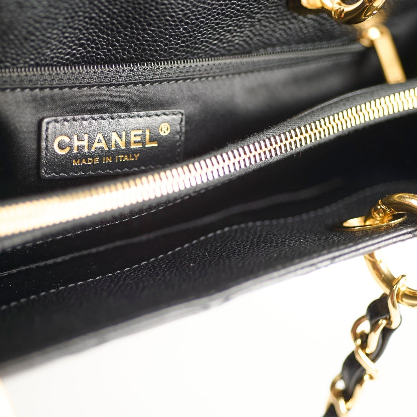 Chanel Grand Shopping Tote GST Caviar Black