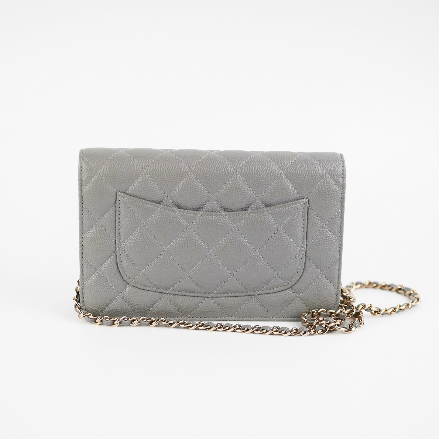 Deal of The Week - Chanel Wallet on Chain WOC Caviar Grey