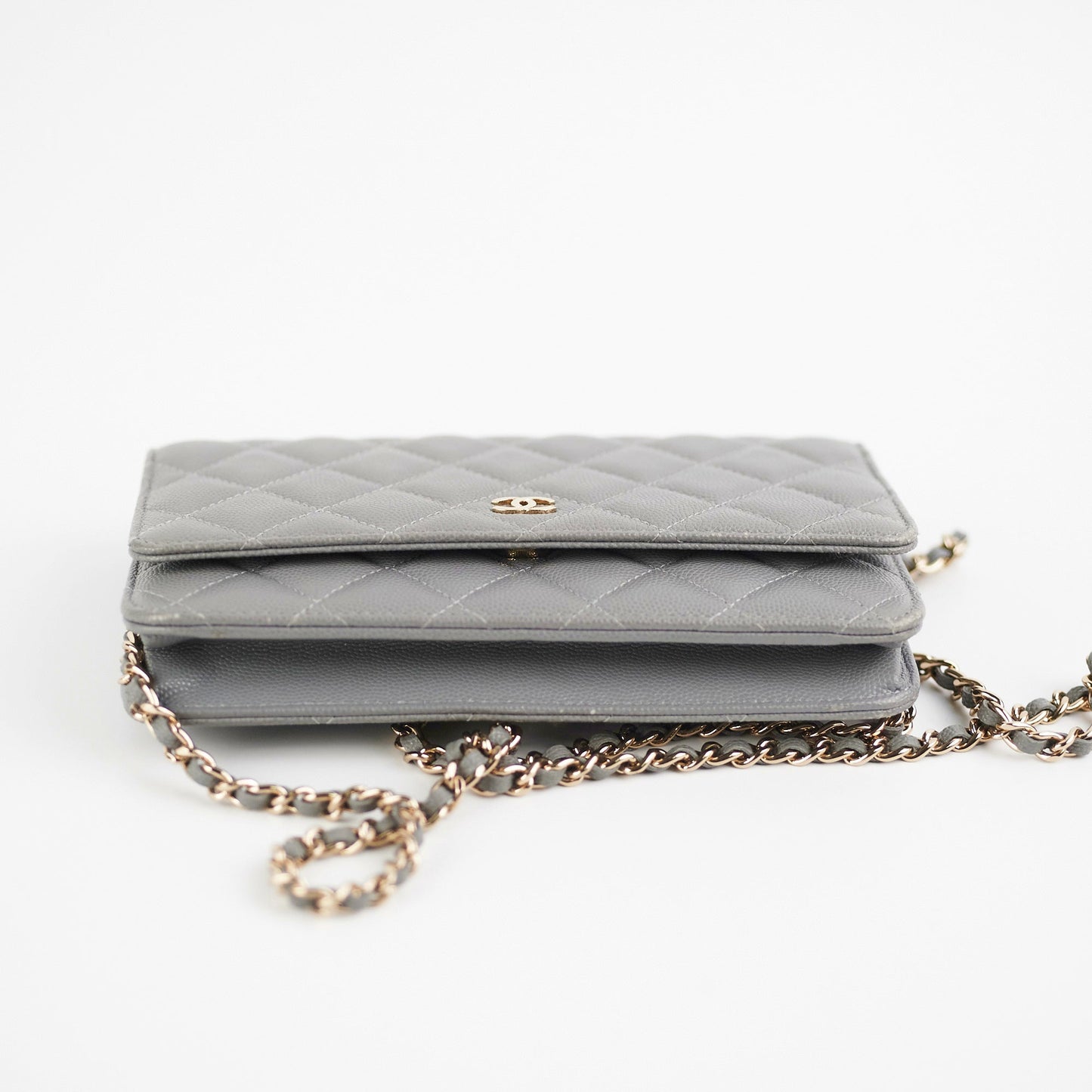 Deal of The Week - Chanel Wallet on Chain WOC Caviar Grey