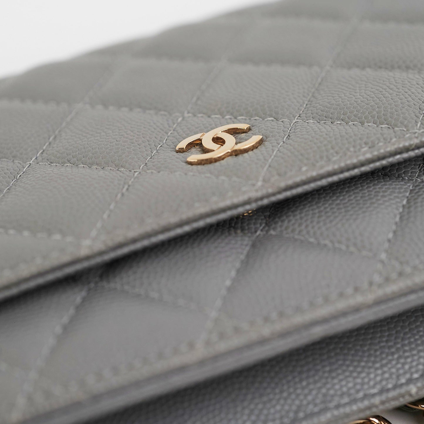 Deal of The Week - Chanel Wallet on Chain WOC Caviar Grey