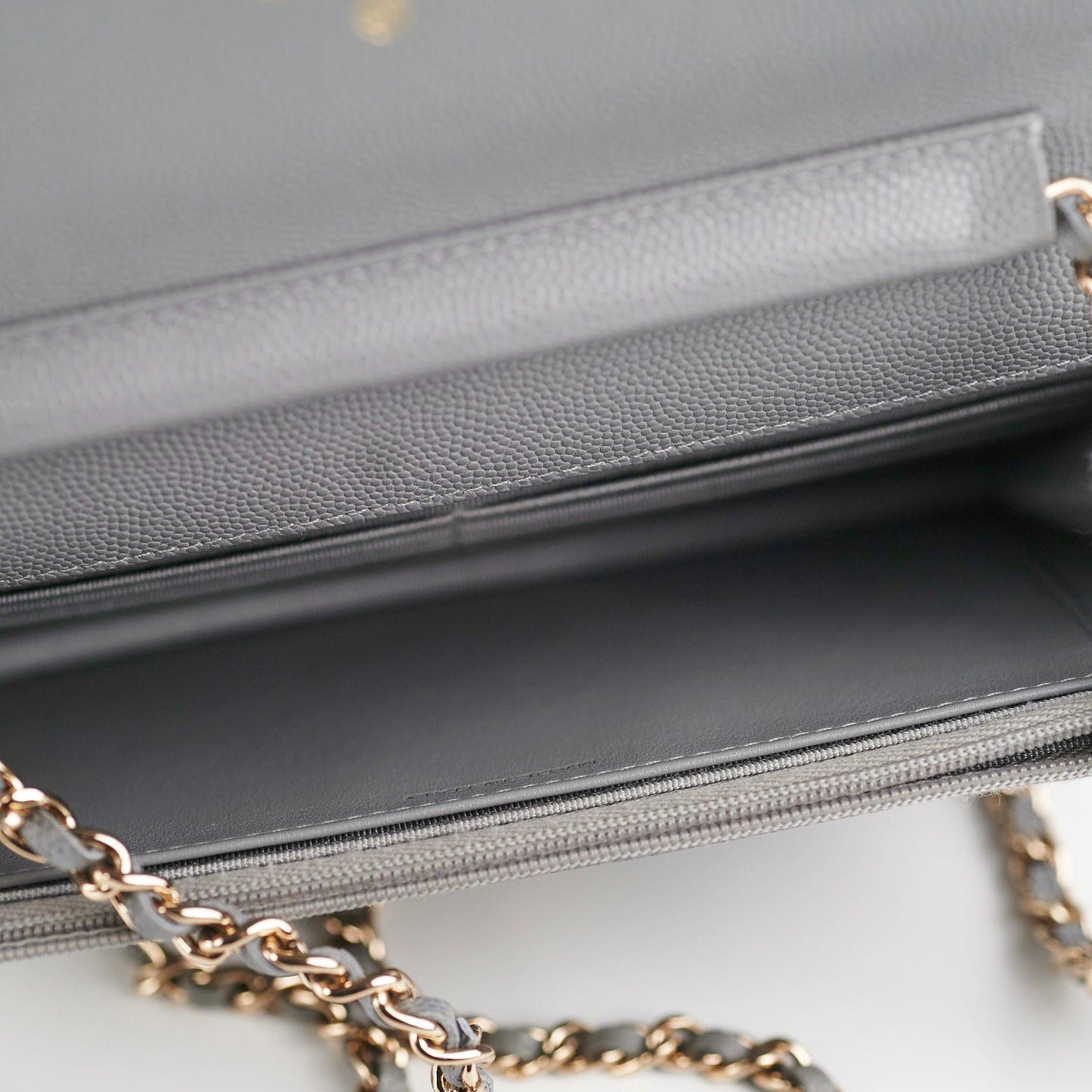 Deal of The Week - Chanel Wallet on Chain WOC Caviar Grey
