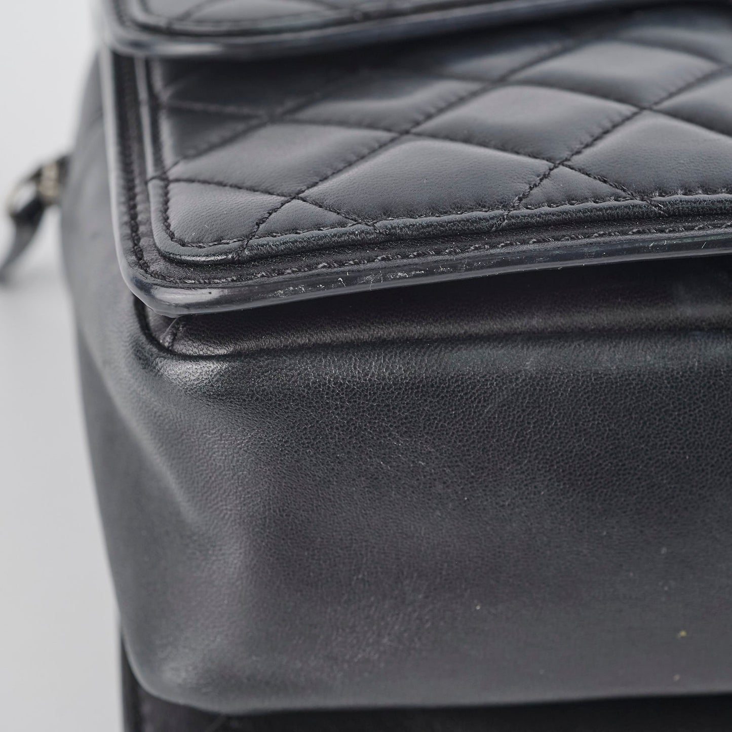 Chanel Large Seasonal Flap Black Lambskin Bag