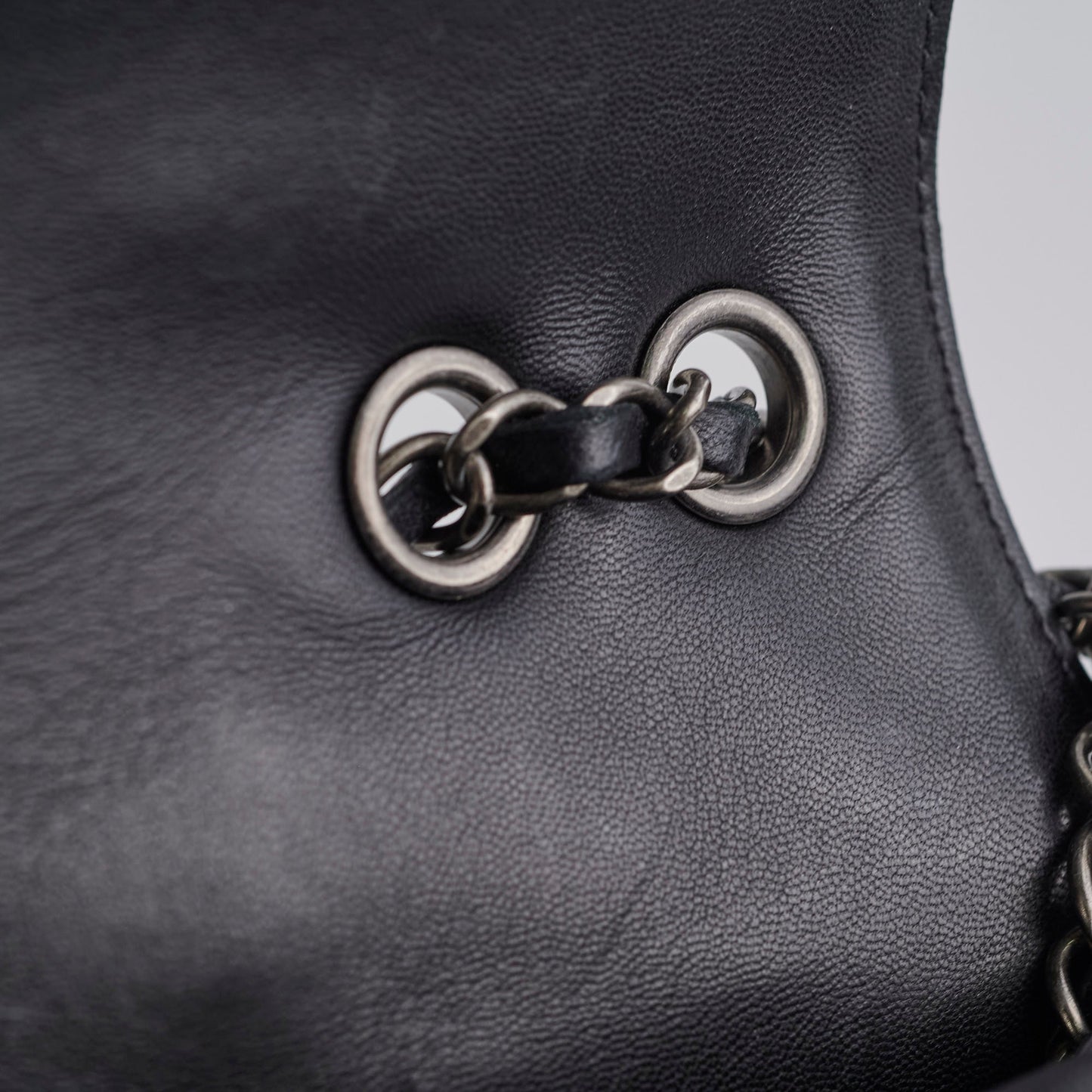 Chanel Large Seasonal Flap Black Lambskin Bag