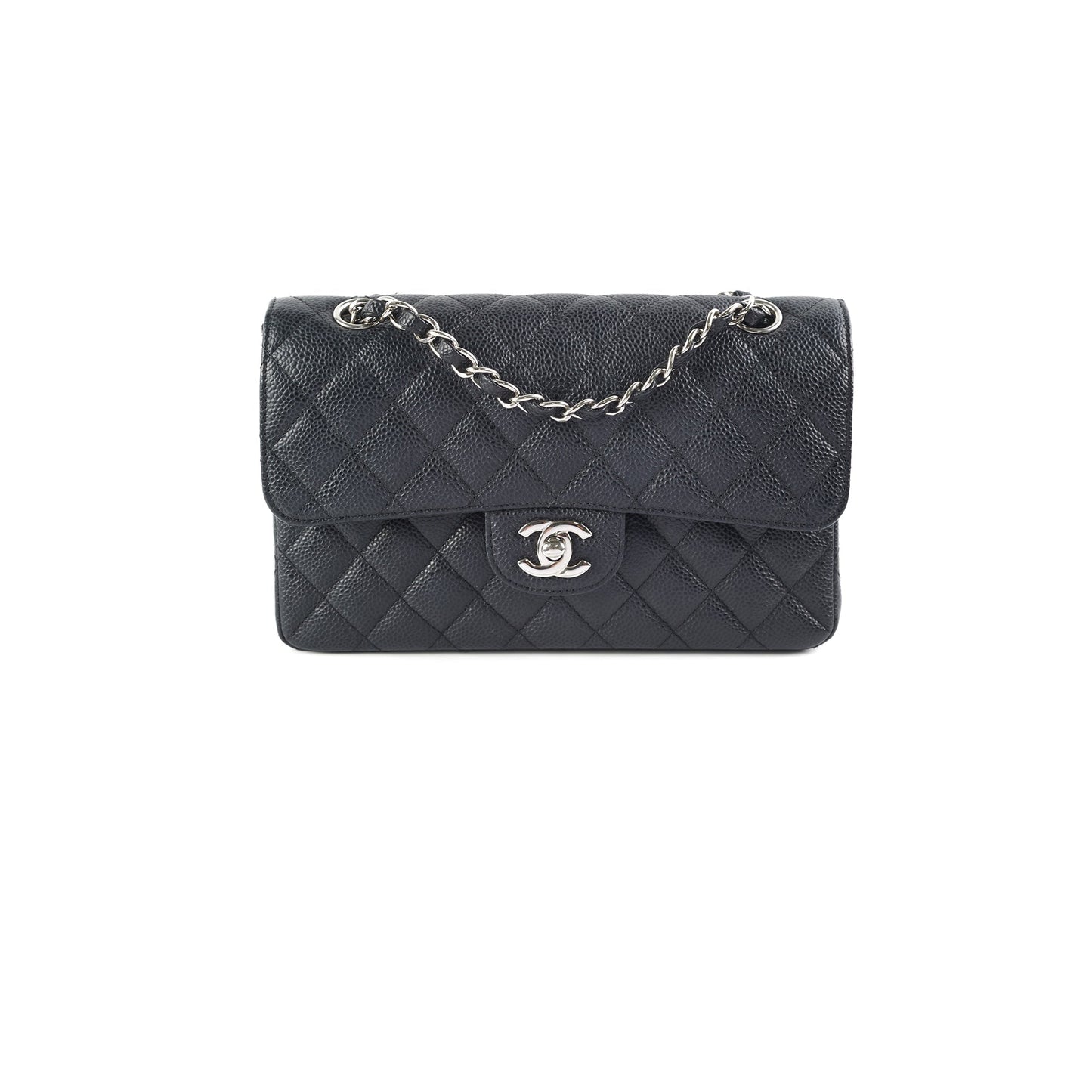 Chanel Small Caviar Classic Double Flap Black - 16 series