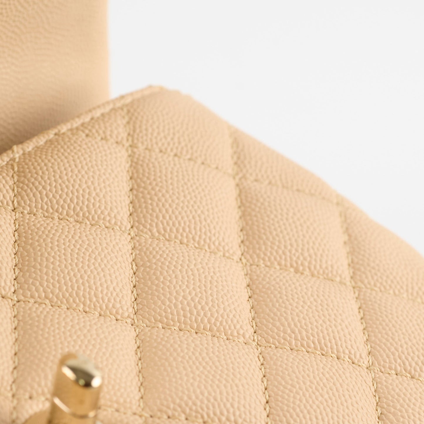 Chanel Coco Handle Small Beige Lizard Handle- Series 30