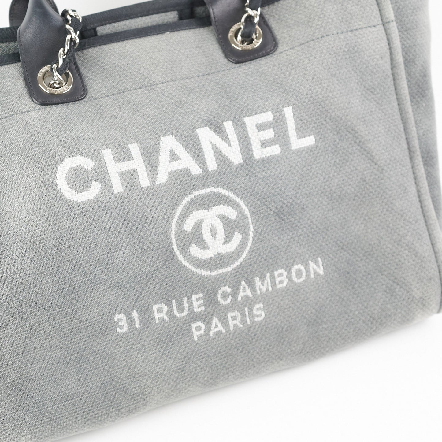 Chanel Medium Deauville Tote Grey