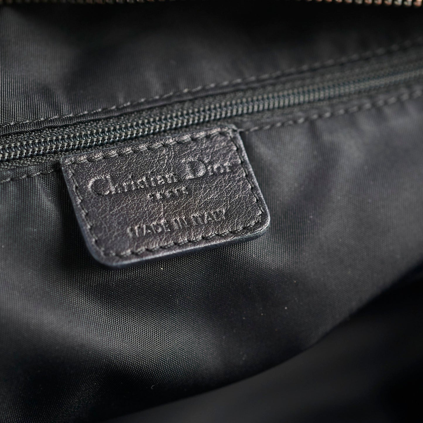 Christian Dior Oblique Nylon Tote Black