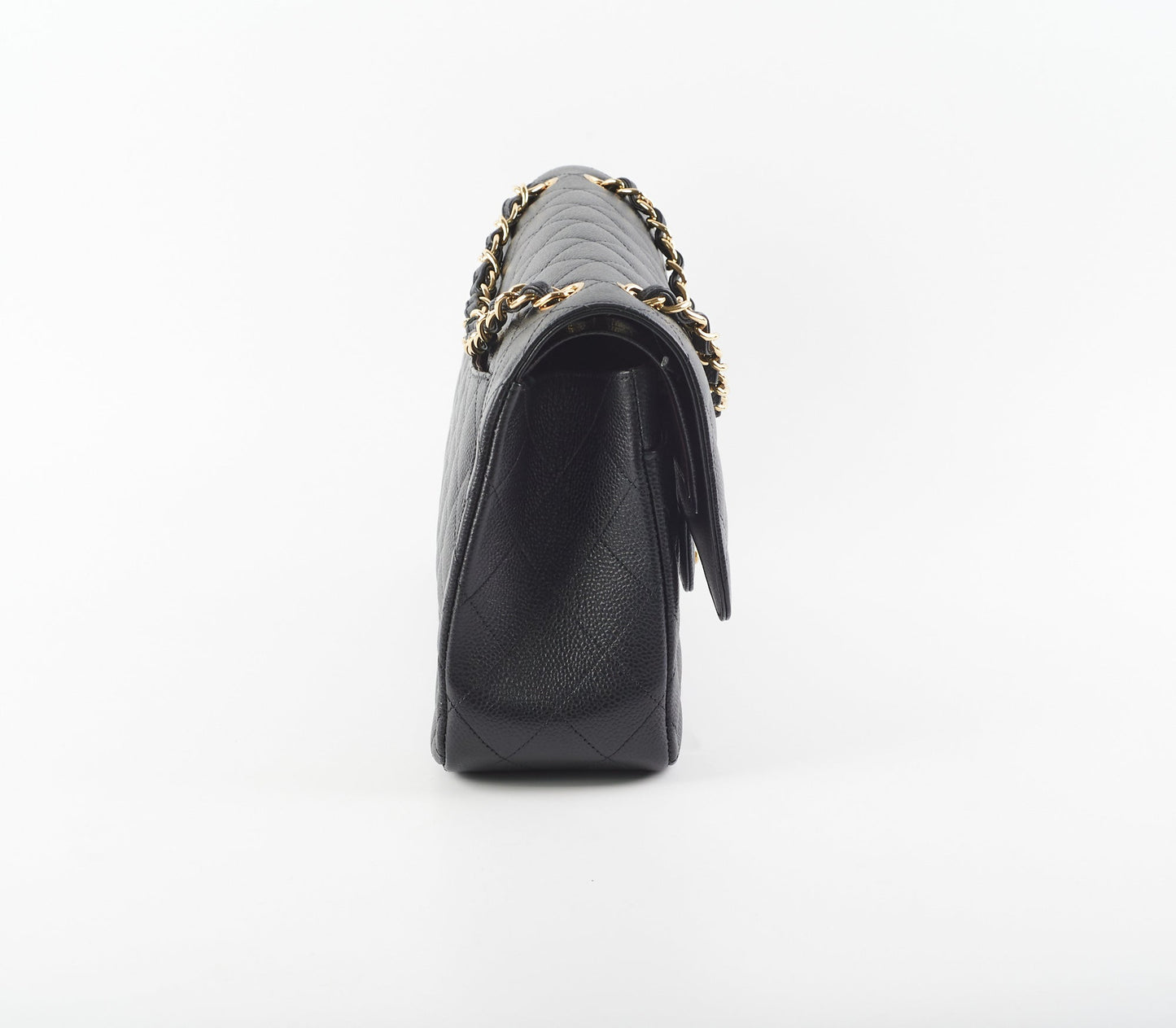 Chanel Quilted Caviar Double Flap Jumbo Black