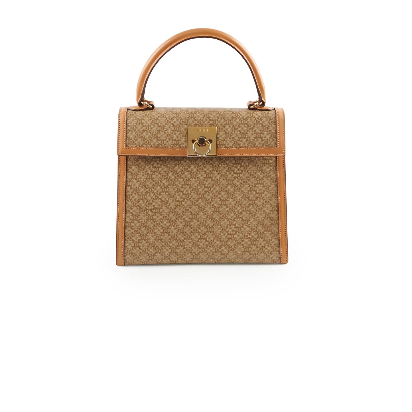 Luxury CELINE Macadam Kelly Bag Beige