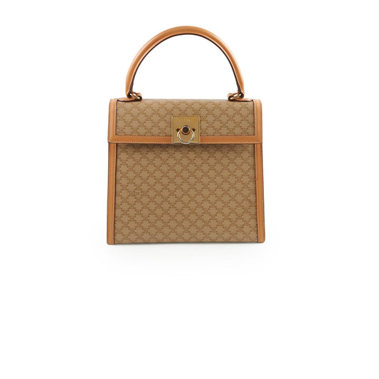 Luxury CELINE Vintage Macadam Kelly Bag Beige