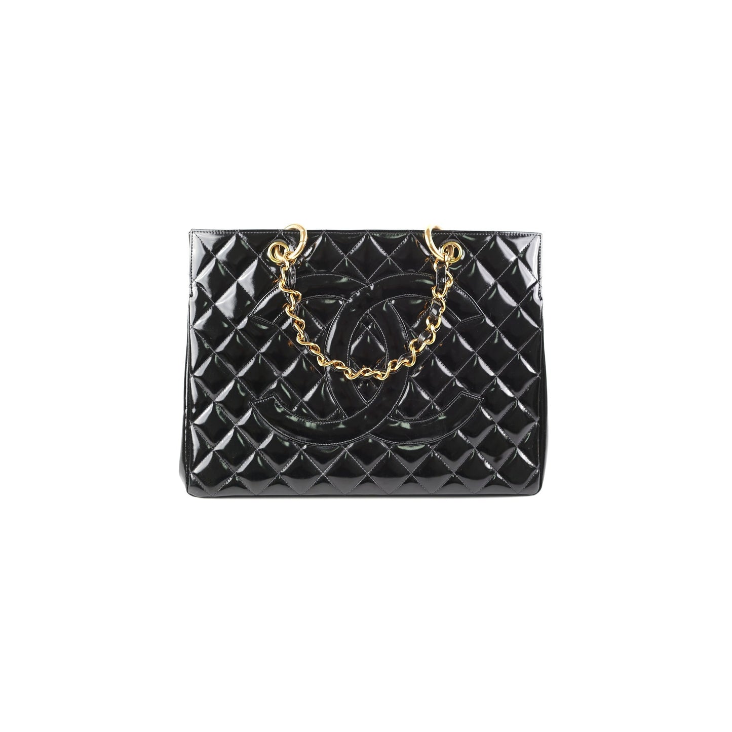 Chanel  Patent Black Tote Black