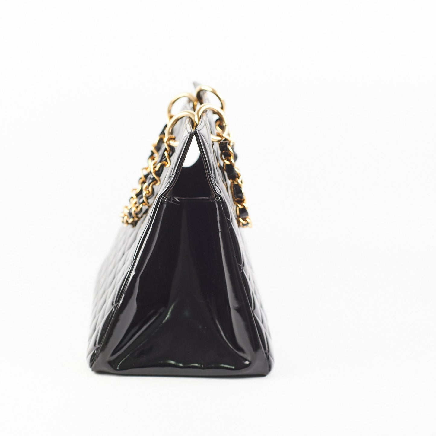 Chanel  Patent Black Tote Black
