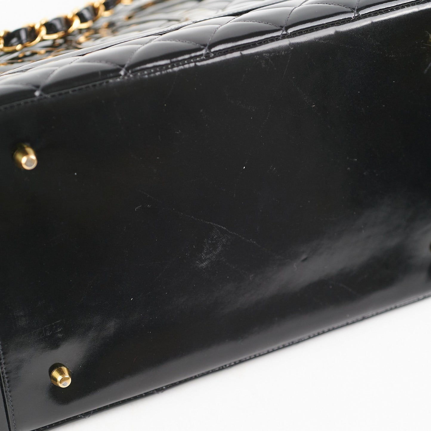 Chanel  Patent Black Tote Black