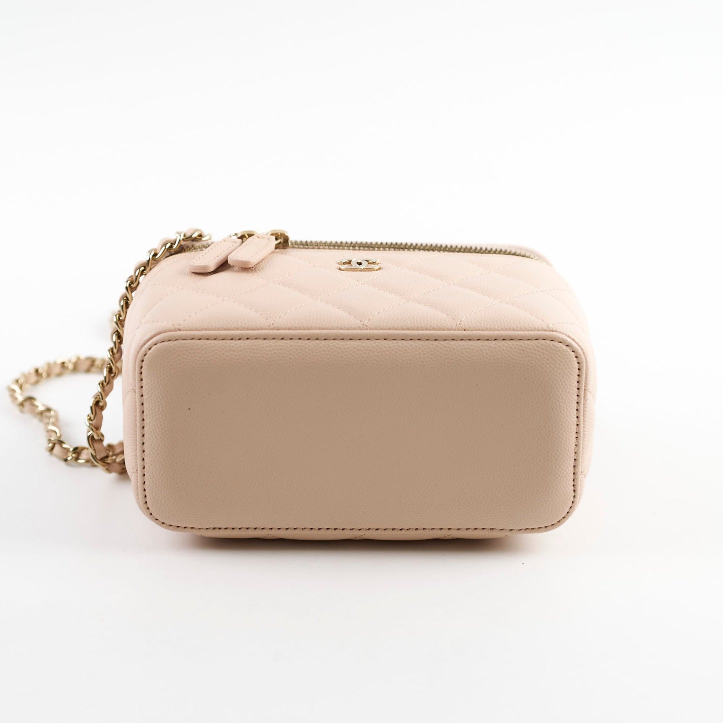 Chanel Mini Vanity Caviar Beige Claire - New Version 31 Series 2021
