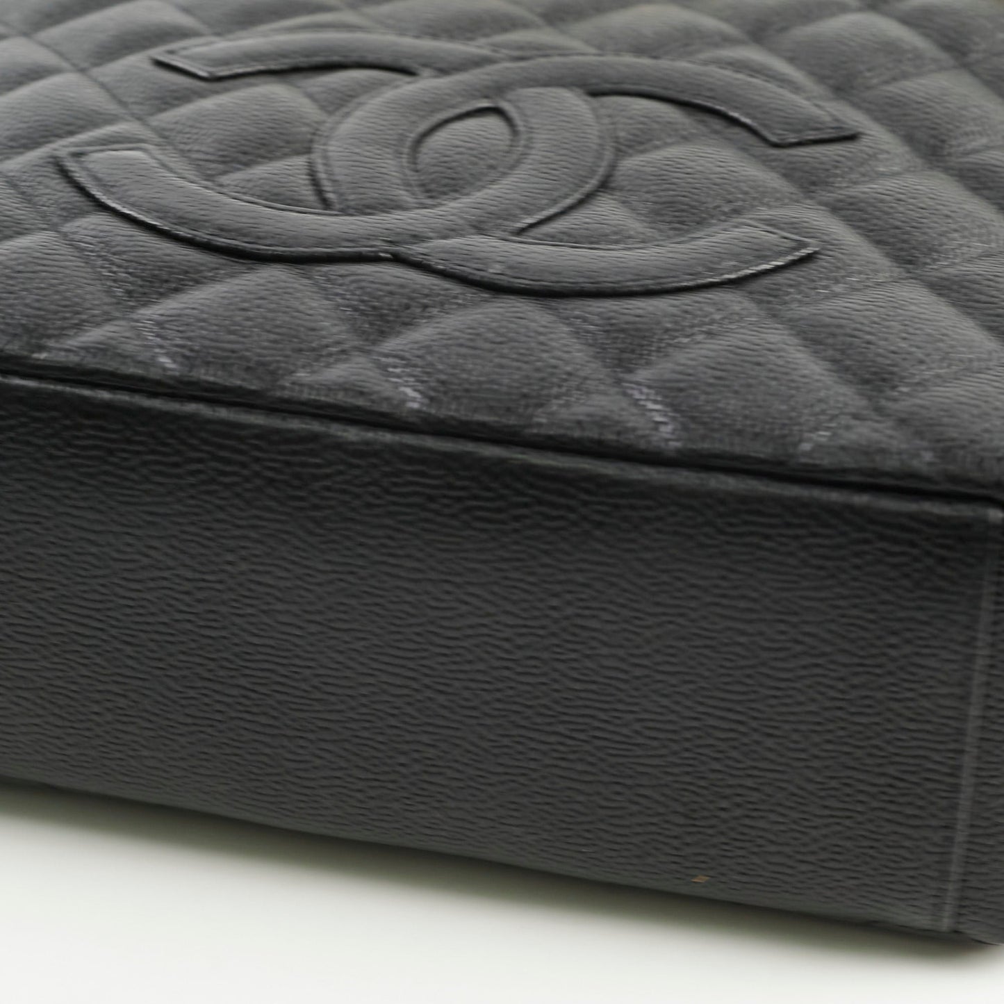 Chanel Caviar PST Petite Shopping Tote Black