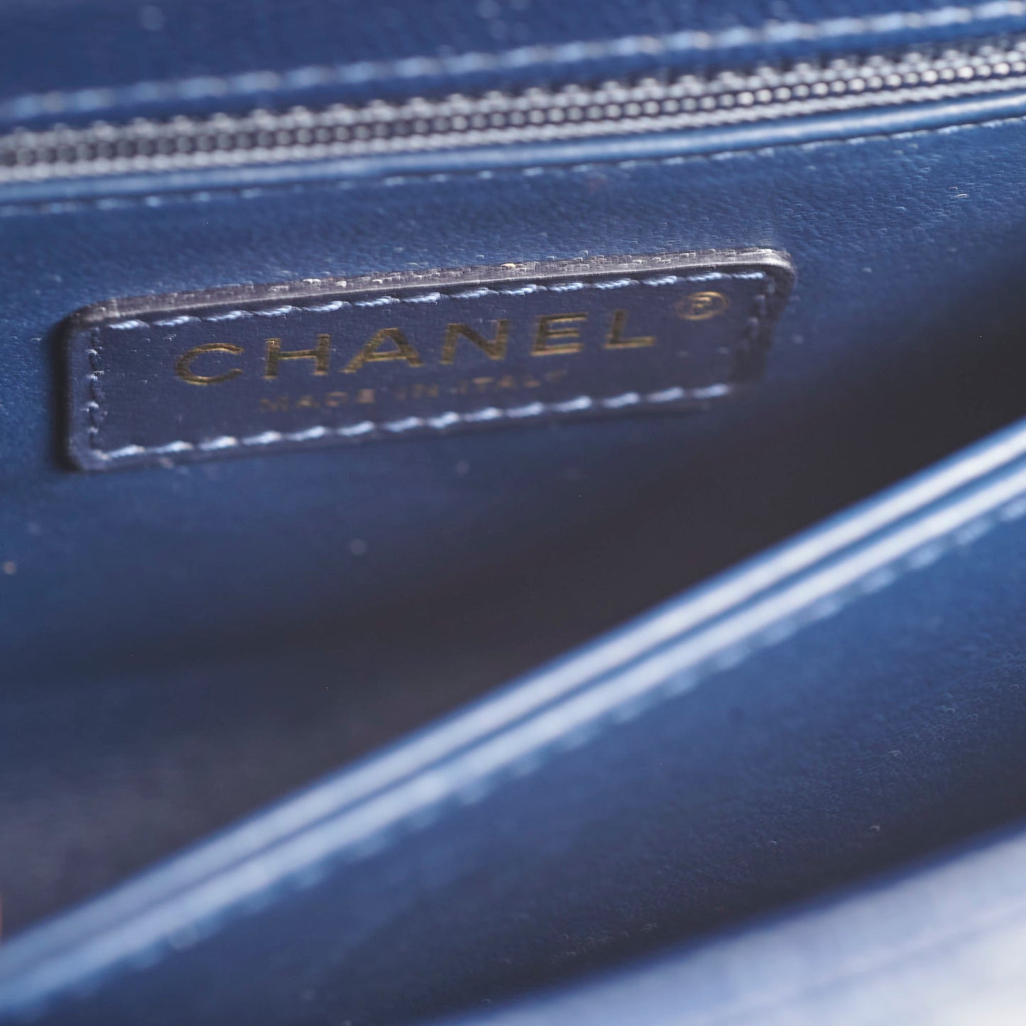 Chanel Coco Handle Small Caviar Navy - Microchipped