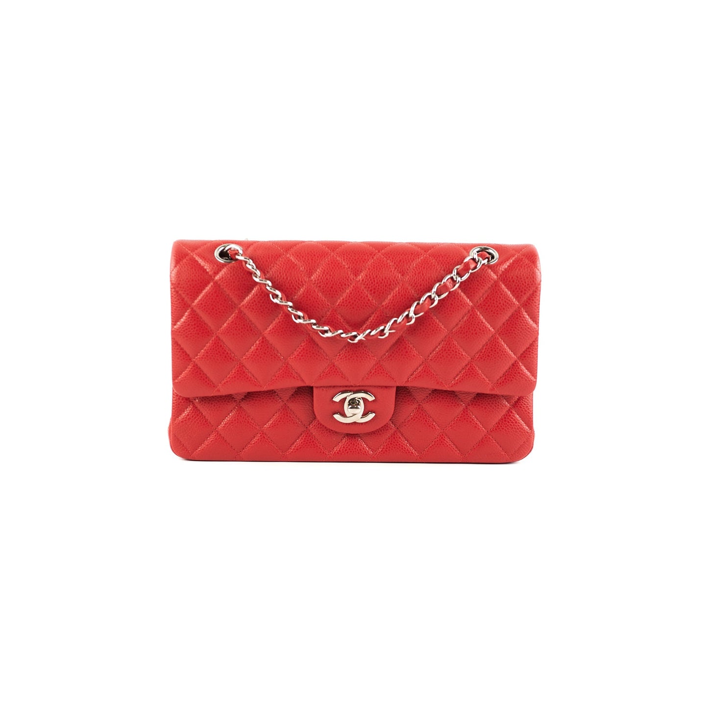 Chanel Classic Flap Medium Caviar Red